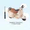 BTFO Mini Scooter Toy, Interactive Model Doll Car Accessories with Music and Light Toy Vehicle for Dolls Motorcycle Rotating Desktop Decoration Ornament view 2