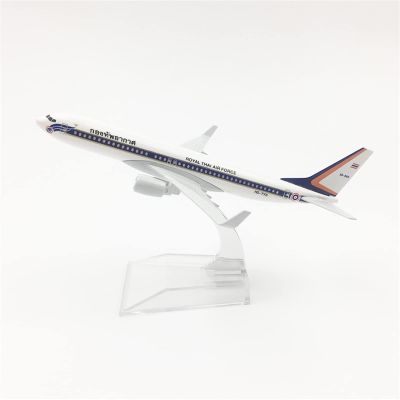 ATXTLWL Environmental Image for: 16cm 1:400 Aircraft B737 Roal Thai Air Force One Alloy Aircraft Toy Model