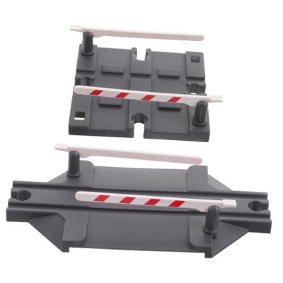 VICASKY 2pcs Train Track Accessories Toy Train Accessory DIY Train Track Plastic Railway Barriers Train Tracks Expansion