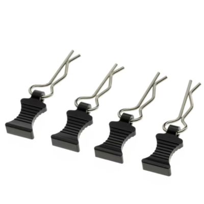 4Pcs Alloy&Steel R-Type Body Clips with Mount for Axial SCX6 AXI05000 1/6 RC Car