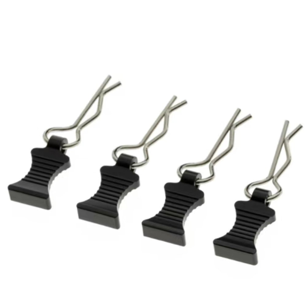 4Pcs Alloy&Steel R-Type Body Clips with Mount for Axial SCX6 AXI05000 1/6 RC Car