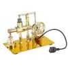Domiuie Stirling Engine Motor Model for Adults, Balance Single-Cylinder Hot Air Stirling Engine Model with USB Light, DIY Physics Experiment Instrument view 1