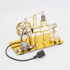 Domiuie Stirling Engine Motor Model for Adults, Balance Single-Cylinder Hot Air Stirling Engine Model with USB Light, DIY Physics Experiment Instrument view 2