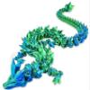 27" 3D Printed Dragon Toy, Articulated Crystal Dragon Model for Kids & Collectors, Desktop Decoration, Unique Gift for Dragon Lovers, 3D Printed Toys for Adults & Children (B 27 Inch) view 1