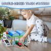SainSmart Jr. Wooden Train Track Accessories - Premium Train Station with Double-Track Tracks and Conveyor Belt Fit for All Major Brands, Ideal Gift for Aged 3+ view 3