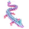 27" 3D Printed Dragon Toy, Articulated Crystal Dragon Model for Kids & Collectors, Desktop Decoration, Unique Gift for Dragon Lovers, 3D Printed Toys for Adults & Children (C 27 Inch) view 1