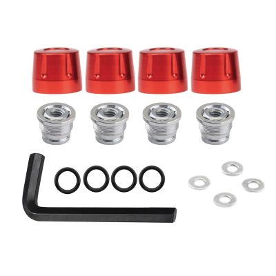 1/10 RC Car Universal M4 Wheel Rim Lock Nuts & Caps for Traxxas TRX4 TRX6 SCX10 Parts