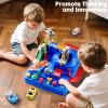KIZONLY Car Race Track for Kids Ages 3+, Kids Car Toys for 3 Year Old Boys, Race Track for Toddlers 3+, City with 3 Small Cars and Helicopter, Educational Birthday Gifts view 2