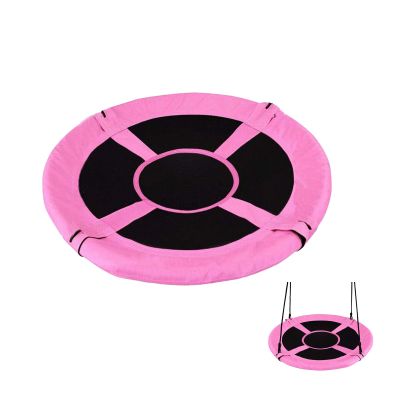 40-Inch Tree Swing Replacement Fabric,Saucer Swing Replacement Cover,Round Saucer Swing Seat Cover,Oxford Fabric(Pink)