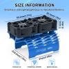 30mm RC Motor Cooling Fan and Motor Dual Fans with Heatsink Compatible with RC 1/8 1/10 Scale Car 3650 3660 3670 Motor (Blue) view 3