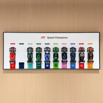 iLuane Display Wallboard for 66802, Holds 10 Cars on One Frame, Adult Collectibles Wall Mount, Home or Office Dcor, 7724277251 Style A (No Car Included)