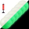 Hiboom 1 Pcs Glow in The Dark Kickballs Dodgeballs Light up Playground Bouncy Balls with Pump for Adults Playground Backyard Outdoor Glow in The Dark Activities (10 Inch) view 1