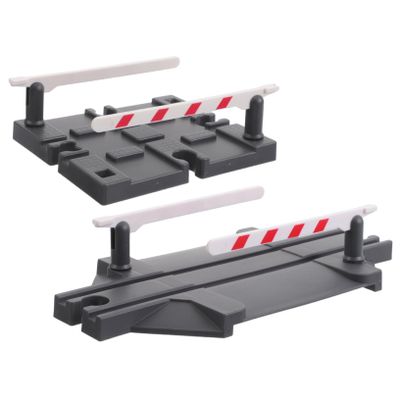 Toyvian 2pcs Train Track Barriers Plastic Railway Accessories for Easy Installation Toy Train Tracks Compatible Major Brands for Expanding