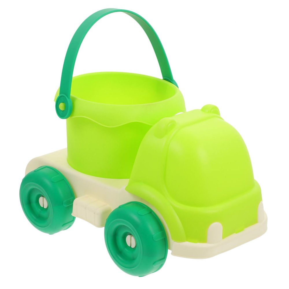 BESPORTBLE Toy Beach Truck Removable Bucket for Boys and Girls Cartoon Sand Car Plaything for Beach Activities Design for Sand Digging and Storage