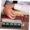 VANZACK Acrylic Poker Chip Case Portable Wear Resistant Holder for Home Travel Organize and Store Chips Tidy Space Saving Design Acrylic with Cover view 3