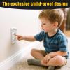 2 Light Switch Guard Cover, Baby Proof Wall Switch Cover Guard for Rocker Light Switch Protects Your Lights or Circuits from Being Accidentally Turned On or Off (Clear) view 2