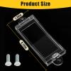 2 Light Switch Guard Cover, Baby Proof Wall Switch Cover Guard for Rocker Light Switch Protects Your Lights or Circuits from Being Accidentally Turned On or Off (Clear) view 3