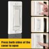2 Light Switch Guard Cover, Baby Proof Wall Switch Cover Guard for Rocker Light Switch Protects Your Lights or Circuits from Being Accidentally Turned On or Off (Clear) view 4
