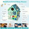 GLACER Montessori Busy Box, Wooden Sensory Board for Fine Motor Skills, Preschool Learning Early Educational Toys Game Board, Busy House Toys for Toddlers, Gift for Boys & Girls Aged 3+ view 4