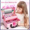Alomejor Real Makeup Kit, Safe and Washable Cosmetics, Ideal Little Girls, with Exquisite Cosmetic for Travel Use view 3