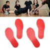 2 Pair Foot Shaped Floor Markers, Non Slip PVC Feet Carpet Markers with Fun Exercise and Educational, Versatile for Sports, Games, Classroom Activities, Ideal for Cognitive (Red) view 2