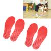 2 Pair Foot Shaped Floor Markers, Non Slip PVC Feet Carpet Markers with Fun Exercise and Educational, Versatile for Sports, Games, Classroom Activities, Ideal for Cognitive (Red) view 3