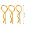10PCS RC Body Clips for 1/5 1/6 1/8 1/10 RC Car, R Shape Metal Body Clips Pins RC Car Shell Clip for Remote Control Car Shell (Yellow) view 2