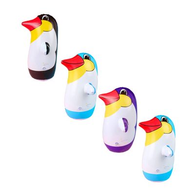 VINTORKY Penguin Tumbler Toy Colorful Inflatable PVC Wobbling Toy for Boys and Girls Adorable Penguin Decor for Playtime and Parties