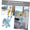 Toddmomy Shopping Cart Cartoon Grocery Cart for Pretend Play Lightweight Portable Shopping for Present for Role Play and Scene Simulation view 2