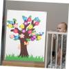 KONTONTY 1set Handmade DIY Storyboard for Boys and Girls Sensory Wall Panel Preschool Wall Tree Decor Felt Board Crafts Boys and Girls Playroom Decor view 3