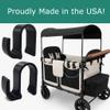 Recycled Brand Side Hooks for Wonderfold Wagon, Sturdy Hooks Accessories Compatible with Wonderfold Wagon W4, Perfect for Organized and Space-Saving Travel - 2 Pack view 2