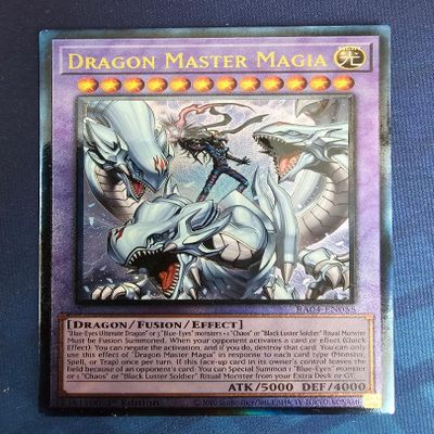 Dragon Master Magia - RA04-EN055 - (PUR) - Quarter Century Stampede - 1st Edition - Prismatic Ultimate Rare