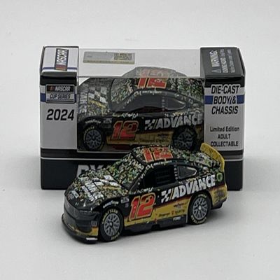 Ryan Blaney 2024 Advance Auto/Inaugural Iowa Speedway 6/16 Race Win 1:64 Nascar Diecast Chassis