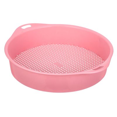 VINTORKY Heavy-Duty Soil Sifter Set for Gardening Plastic Multi-Use Sifting Pan Mesh Screen for Filtering Soil and Stones for Planting and Garden Supplies