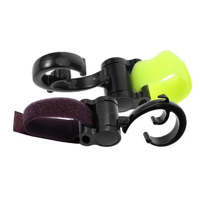 ABOOFAN 2Pcs Stroller Strap Hooks Versatile Bag Hangers for Shopping Diaper Bags Durable Clips for Motorcycles Electric Scooters Easy Attachment Reliable