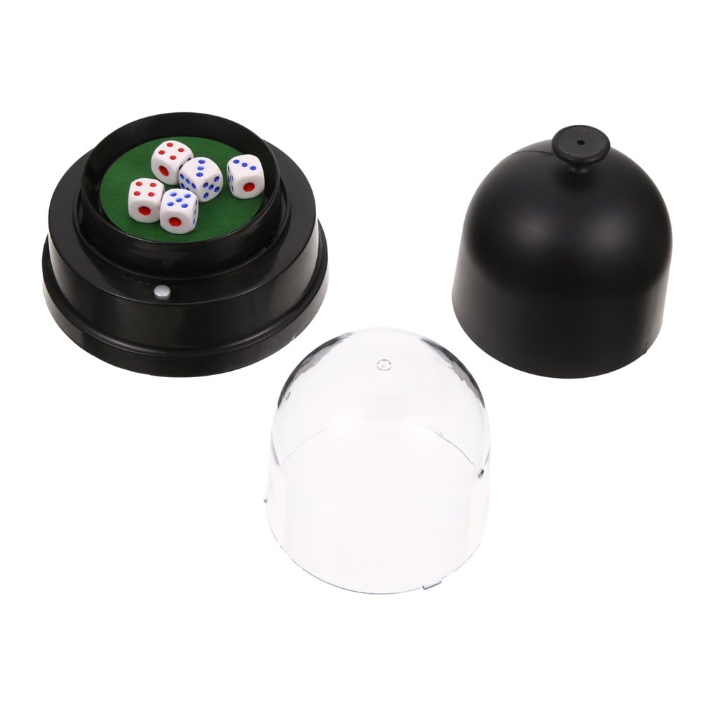 CORHAD Electric Dice Cup with 5 Dice Set for Party Games Club Entertainment and Family Gatherings
