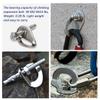 304 Stainless Steel Climbing Bolt Kit, Heavy-Duty Climbing Hanger 1/2"-for Outdoor Climbing Walls, Bouldering Gyms, and DIY Home Training Setups (6 Sets) view 3