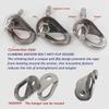 304 Stainless Steel Climbing Bolt Kit, Heavy-Duty Climbing Hanger 1/2"-for Outdoor Climbing Walls, Bouldering Gyms, and DIY Home Training Setups (6 Sets) view 4