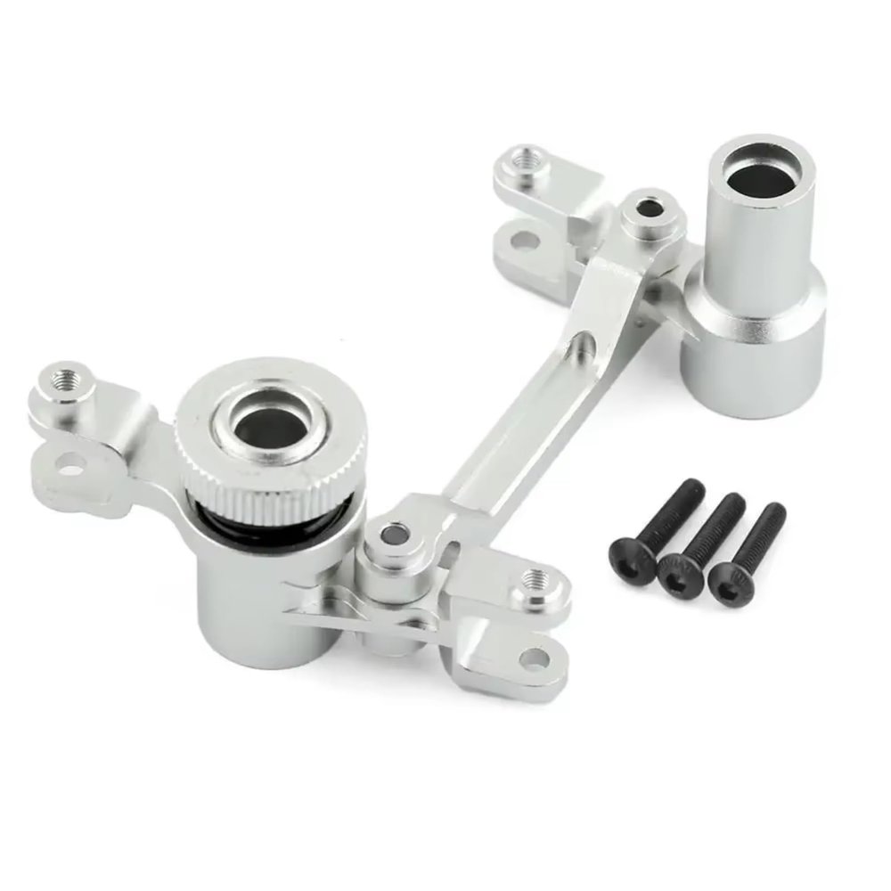 RC Car Upgrade Part for Traxxas for UDR for Unlimited for Desert for Racer 1/7 Metal Steering Assembly Steering Bellcranks Servo Horn Arm 8543 RC Car Upgrade Parts(Silver)