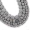 4/6/8/10mm Matte Grey Stone Beads DIY Beads for Making 15 Inch Bracelets for Women,Matte Grey,10mm 36pcs view 2