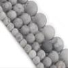 4/6/8/10mm Matte Grey Stone Beads DIY Beads for Making 15 Inch Bracelets for Women,Matte Grey,10mm 36pcs view 3