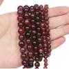 6/8/10mm Natural Stone Beads Red Garnets Stone Round Shape Loose Spacer Beads for Making DIY Bracelet Necklace 15inch,Red Garnets,10mm About36pcs view 3