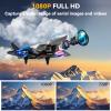 4DRC V39 Foam Remote Control Airplanes RC Planes with Camera,RC Airplane Fighter Jet with Light,Gravity Control, Auto-Follow, Trajectory Flight,One Key Take Off, 2 Batteries,Blue view 2