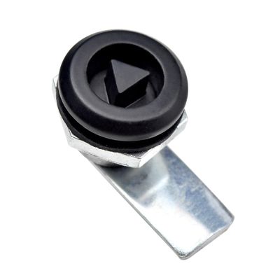 Zinc Alloy Mini-Type Handle Small Round Lock Tongue-Locked Cam Lock 1Pcs(Black)