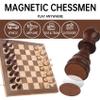 15" Staunton Chess Set with Travel Case - Professional Tournament Wooden Board, 2 Extra Queens & Storage Bag, for Dad, Portable Magnetic Chess Game for Camping/Clubs view 2