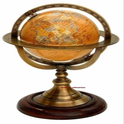 Antique Nautical World Map Globe Marine Sphere Globe Home/Office Decorative