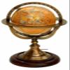 Antique Nautical World Map Globe Marine Sphere Globe Home/Office Decorative view 1