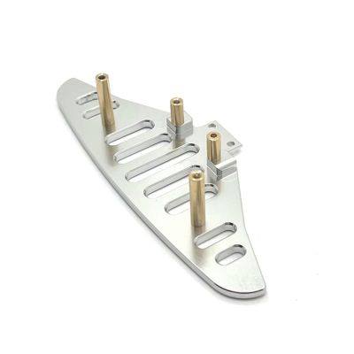 RC Spare Part Compatible with MJX 14301 14302 14303 1/14 RC Car Upgrade Parts Accessories Metal Front Bumper Metal Mount(White)