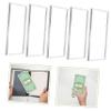 Angoily 10Pcs Transparent Banknote Holders for Currency Collection Money Holder for Cash Storage Collectors Commemorative Banknote Cases Convenient view 2