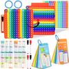 Addition Flash Cards+Multiplication Flash Cards + Fingertip Bubbles Toy, Interesting Math Combination, Math Games for Children Aged 3 + view 1